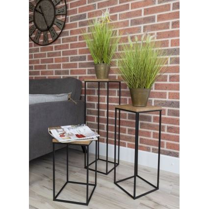 Suport pentru flori BASICLOFT 40x24 negru/maro
