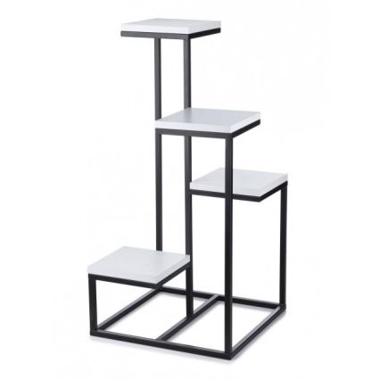 Suport pentru flori KASKADA 79x40 negru/alb