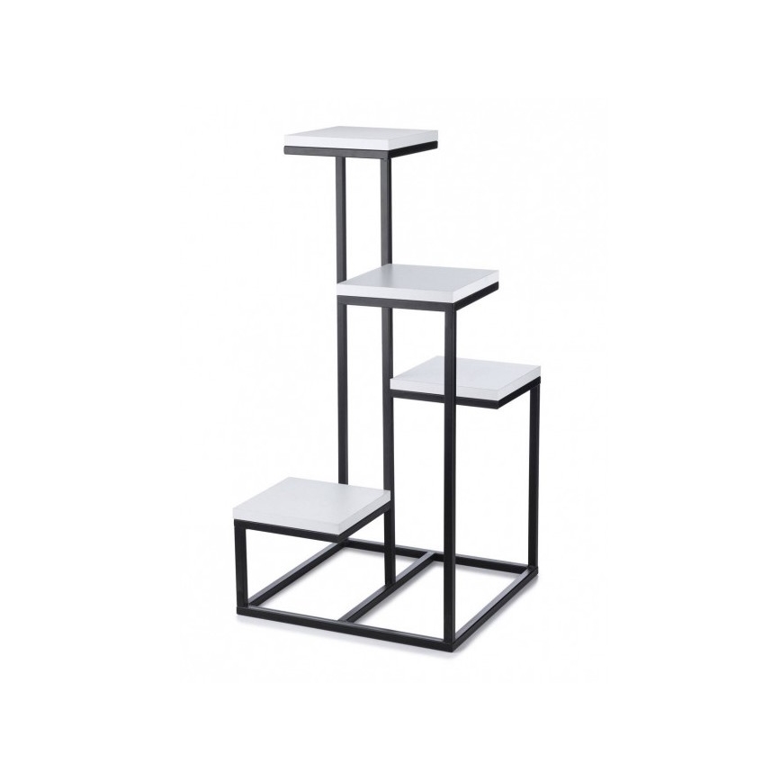 Suport pentru flori KASKADA 79x40 negru/alb