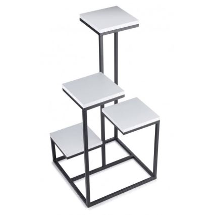 Suport pentru flori KASKADA 79x40 negru/alb