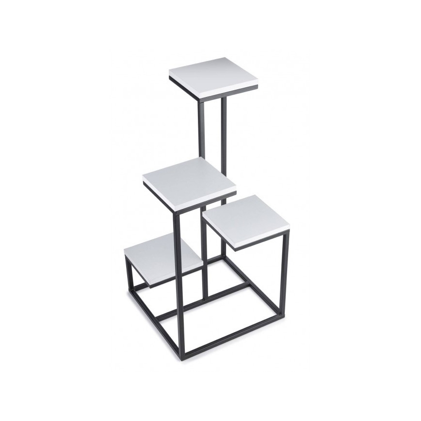 Suport pentru flori KASKADA 79x40 negru/alb