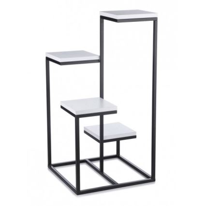 Suport pentru flori KASKADA 79x40 negru/alb