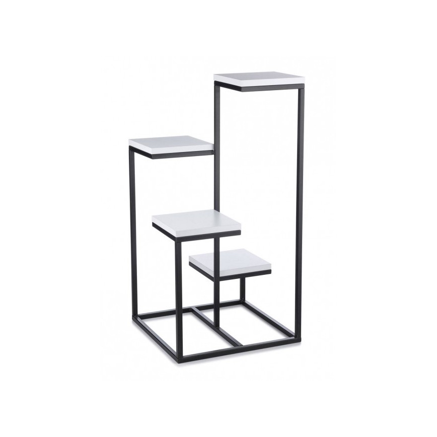 Suport pentru flori KASKADA 79x40 negru/alb