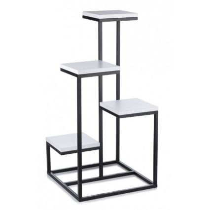 Suport pentru flori KASKADA 79x40 negru/alb