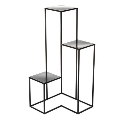 Suport pentru flori KASKADA 85x40 cm negru