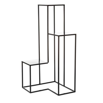 Suport pentru flori KASKADA 85x40 cm negru