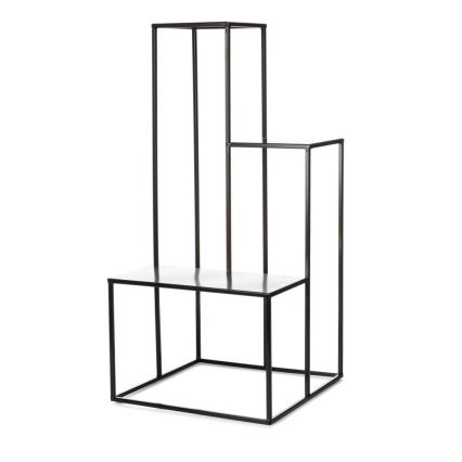 Suport pentru flori KASKADA 85x40 cm negru