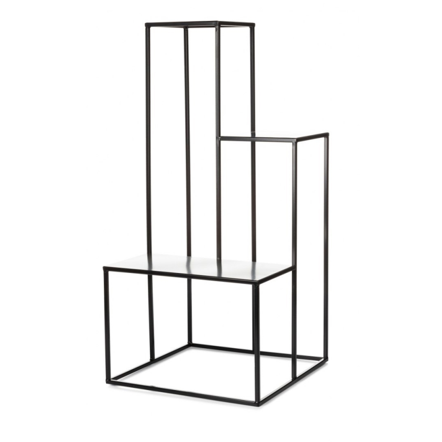 Suport pentru flori KASKADA 85x40 cm negru