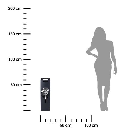 Suport metalic de umbrelă INDUSTRIAL 60x21 cm negru