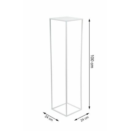 Suport pentru flori 100x24 cm alb