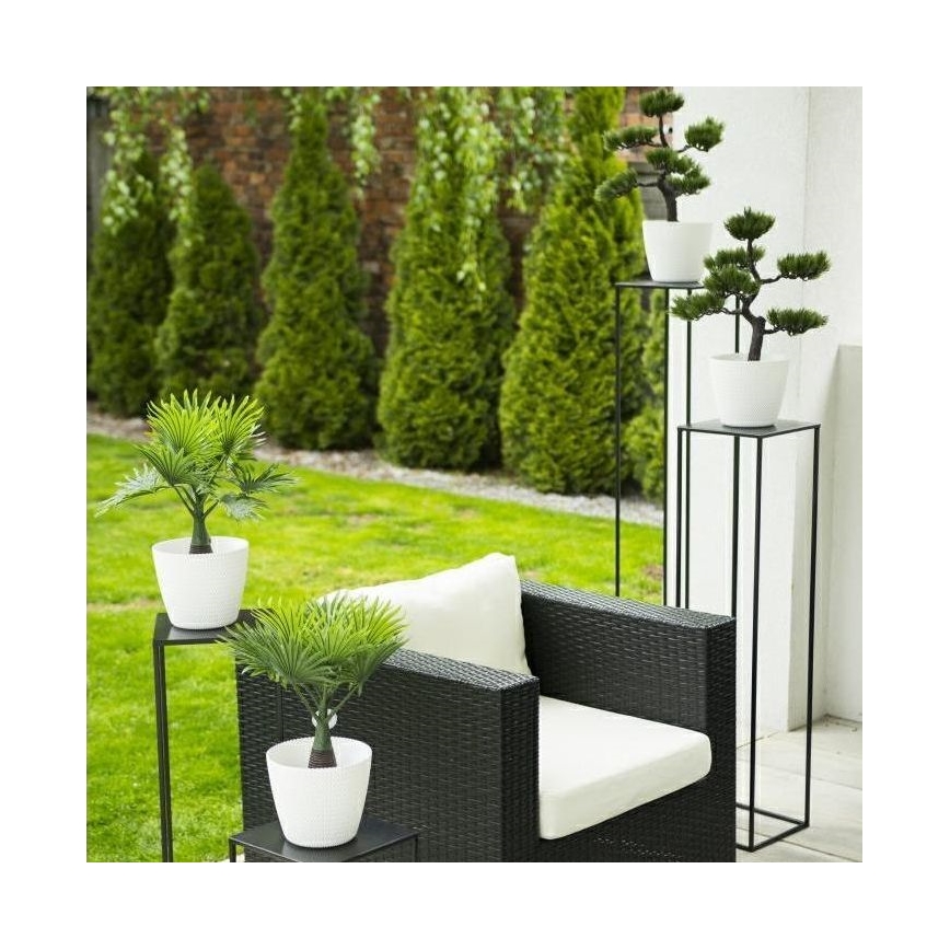 Suport pentru flori 100x24 cm negru