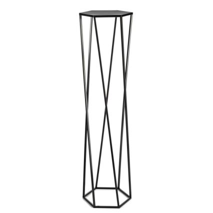 Suport pentru flori 100x24 cm negru