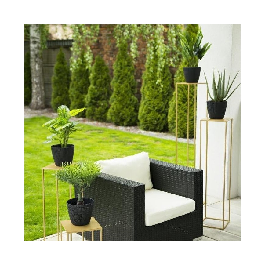 Suport pentru flori 130x24 cm auriu