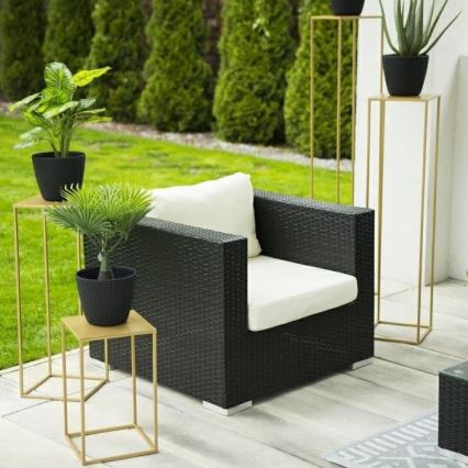 Suport pentru flori 130x24 cm auriu