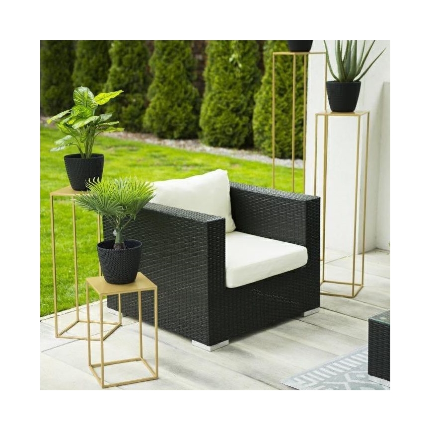 Suport pentru flori 130x24 cm auriu