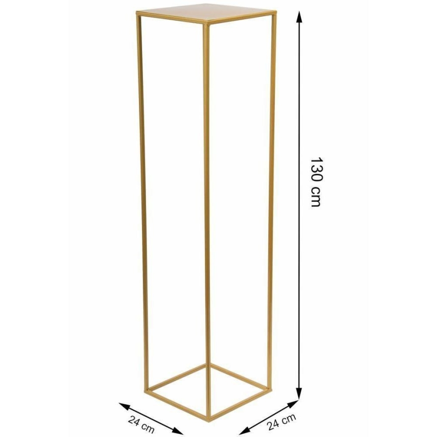 Suport pentru flori 130x24 cm auriu