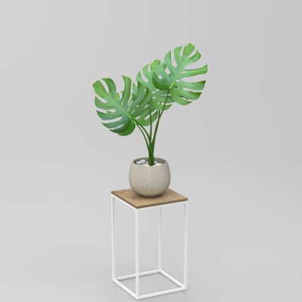 Suport pentru flori 40x24 cm alb