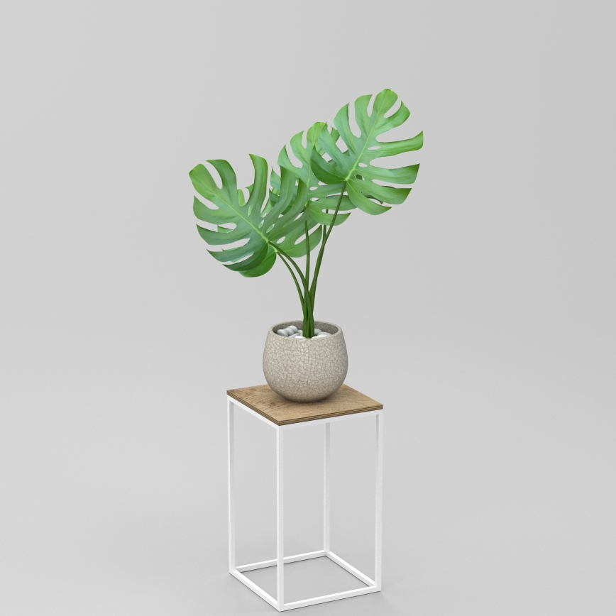 Suport pentru flori 40x24 cm alb