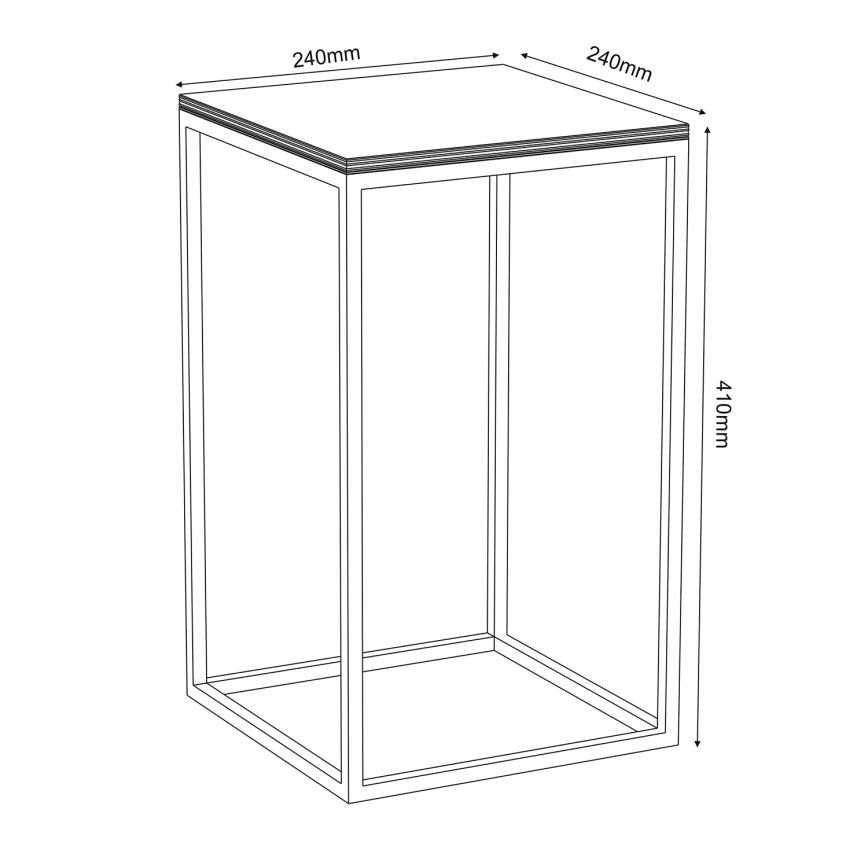 Suport pentru flori 40x24 cm alb