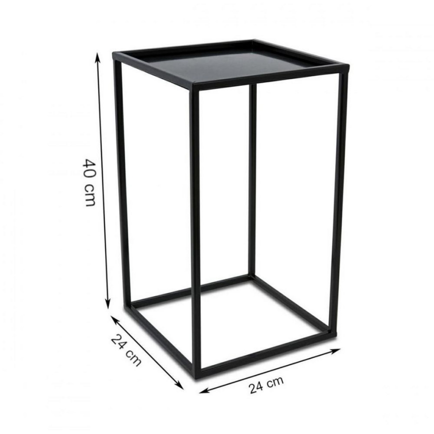 Suport pentru flori 40x24 cm negru