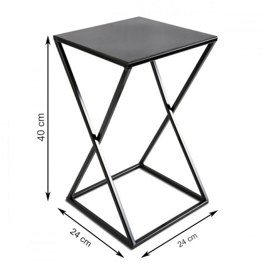 Suport pentru flori 40x24 negru