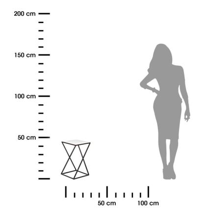 Suport pentru flori 40x24 cm negru