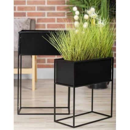 Suport pentru flori 50x44 cm negru