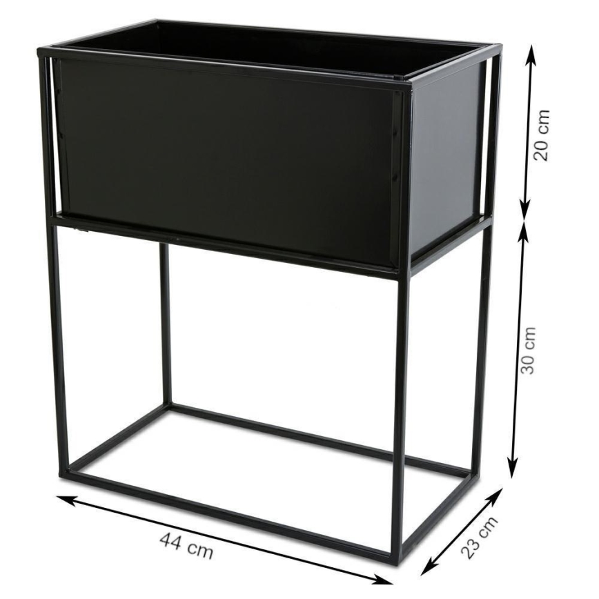 Suport pentru flori 50x44 cm negru