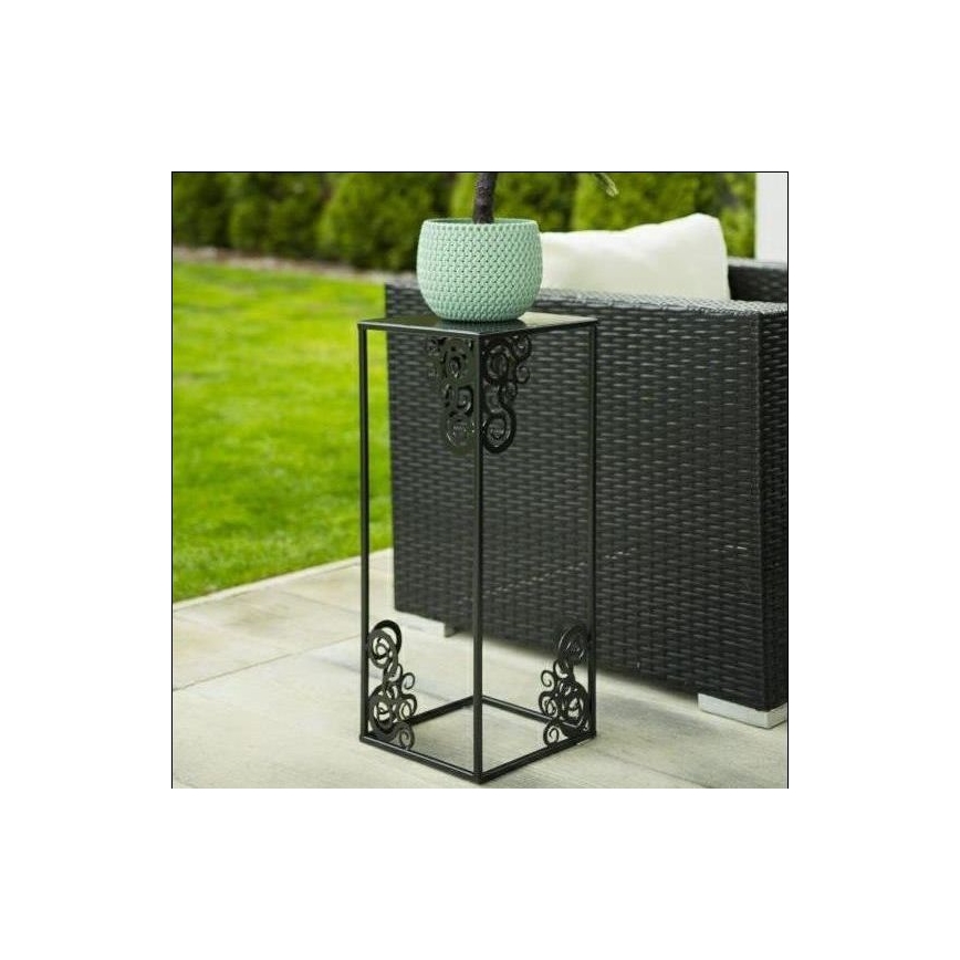 Suport pentru flori 60x24 cm negru