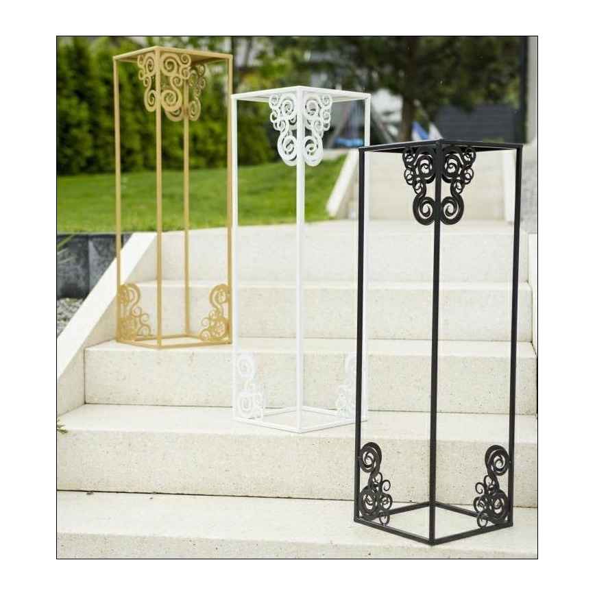 Suport pentru flori 60x24 cm negru