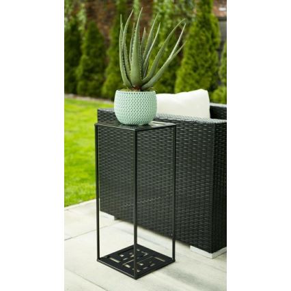 Suport pentru flori 60x24 cm negru