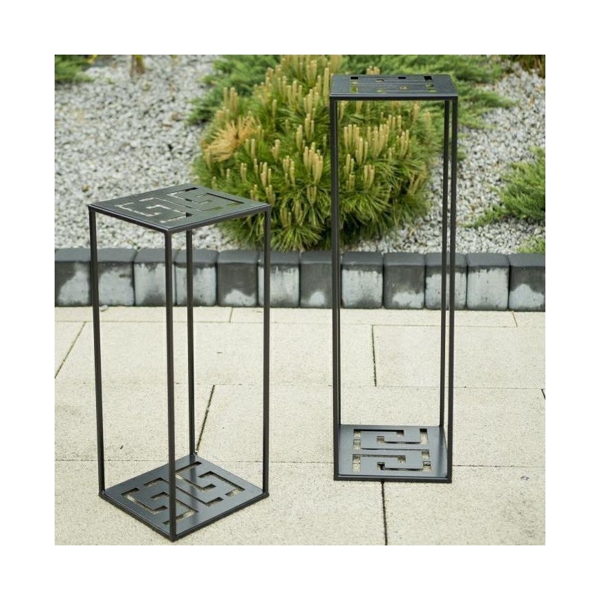 Suport pentru flori 60x24 cm negru