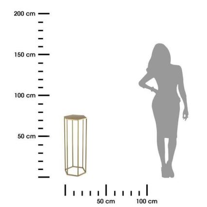 Suport pentru flori 70x24 cm auriu