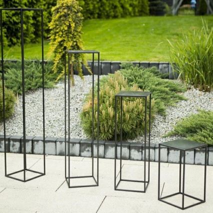 Suport pentru flori 70x24 cm negru