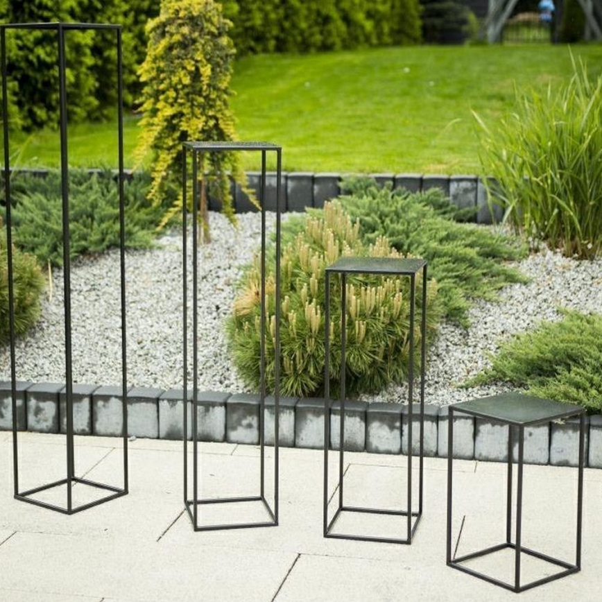 Suport pentru flori 70x24 cm negru