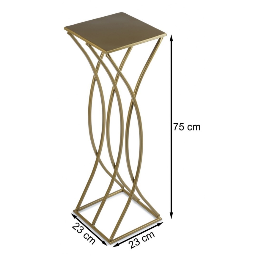 Suport pentru flori 75x23 cm auriu