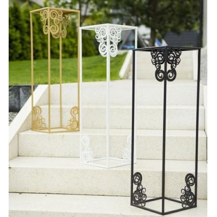 Suport pentru flori 80x24 cm alb