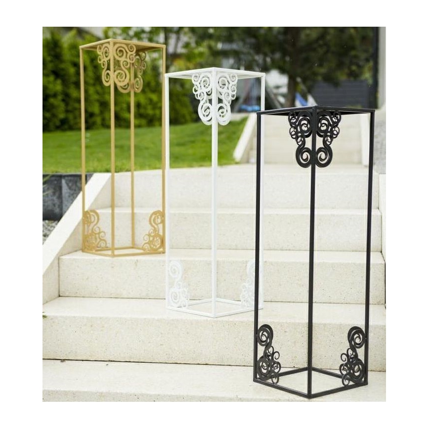 Suport pentru flori 80x24 cm alb