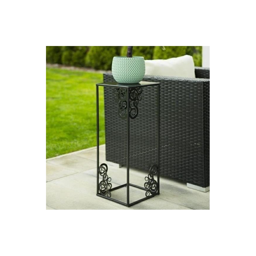 Suport pentru flori 80x24 cm negru