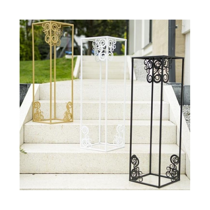 Suport pentru flori 80x24 cm negru