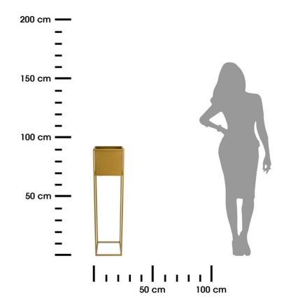 Suport pentru flori 90x24 cm auriu