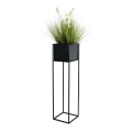 Suport pentru flori 90x24 cm negru
