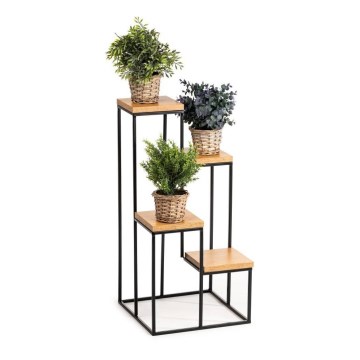 Suport pentru flori KASKADA 70x34 negru/maro