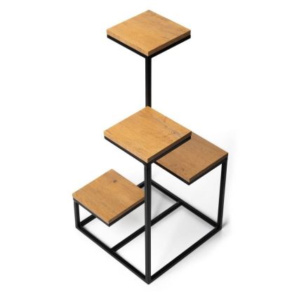 Suport pentru flori KASKADA 79x40 negru/maro