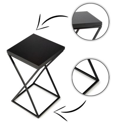 Suport pentru flori LOFT 40x24 cm negru