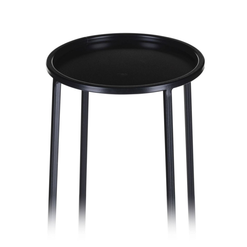 Suport pentru flori LOFT 70x24 cm negru