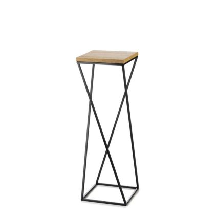 Suport pentru flori LOFT 70x24 cm negru/maro