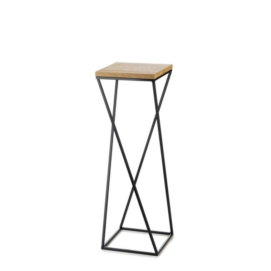 Suport pentru flori LOFT 70x24 cm negru/maro