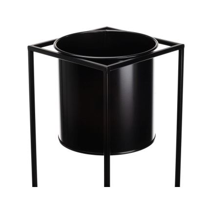 Suport pentru flori RING 100x23 cm negru