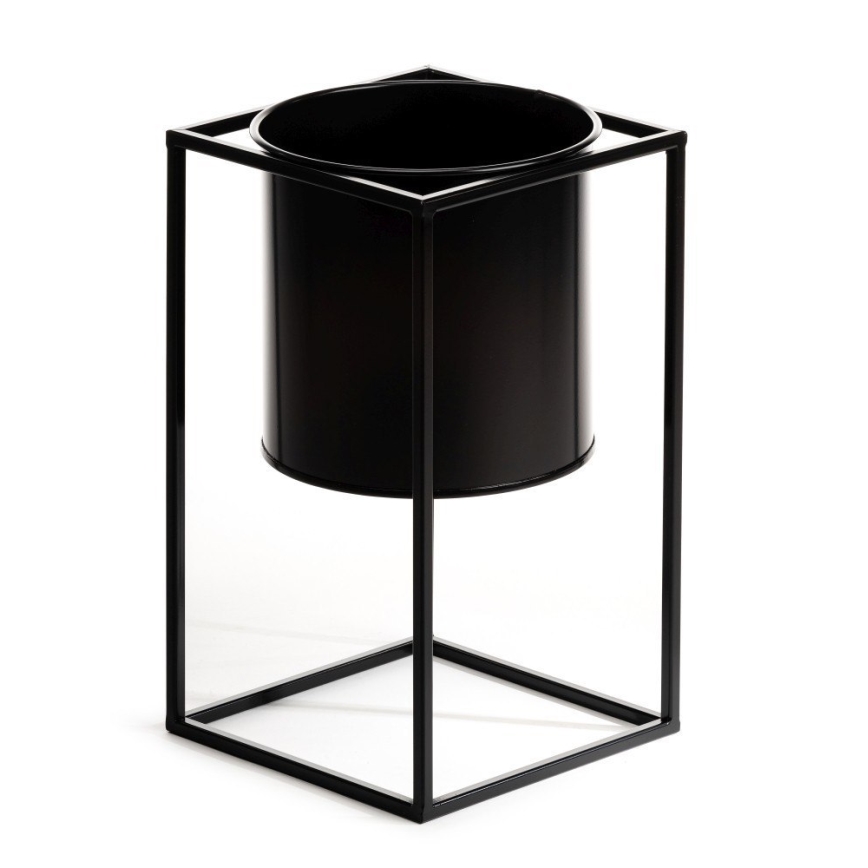 Suport pentru flori RING 40x23 cm negru